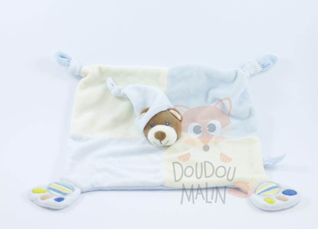  emprunte baby comforter bear blue 